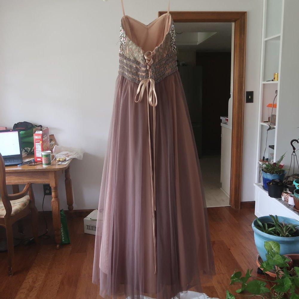 Prom Dress David's Bridal Strapless - Picture 3 of 6